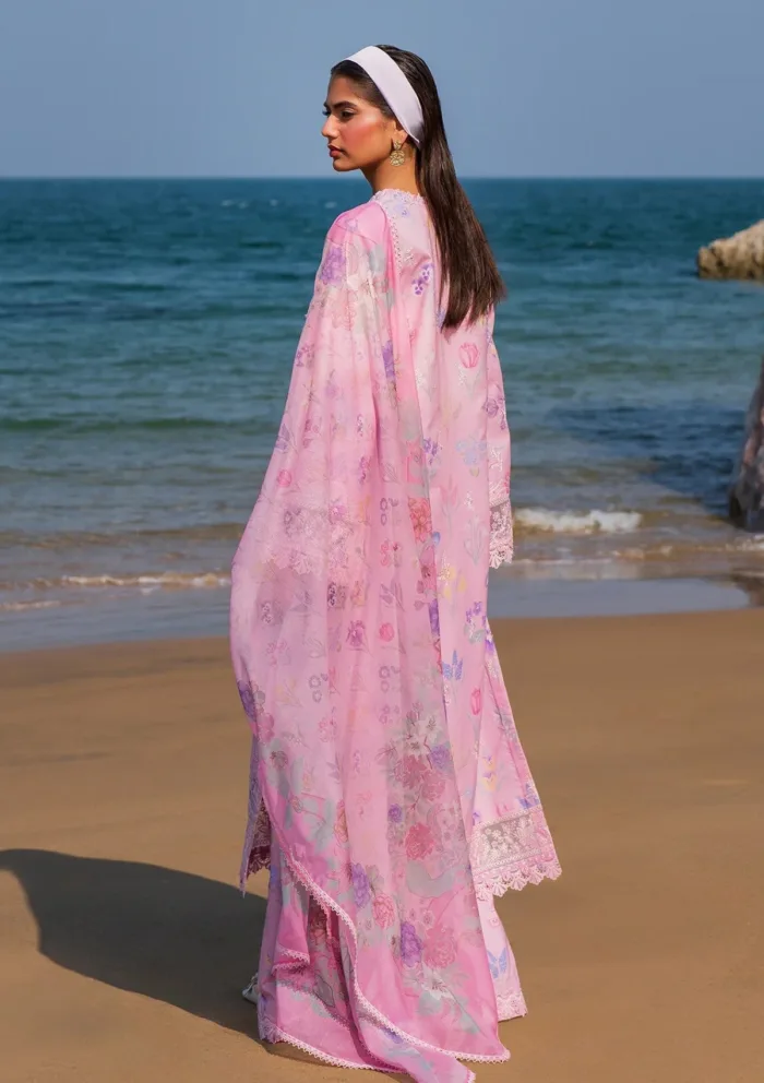 Afrozeh Summer Unstitched 25 AES 02 Gilded Endless Luxury Lawn Collection - Image 2