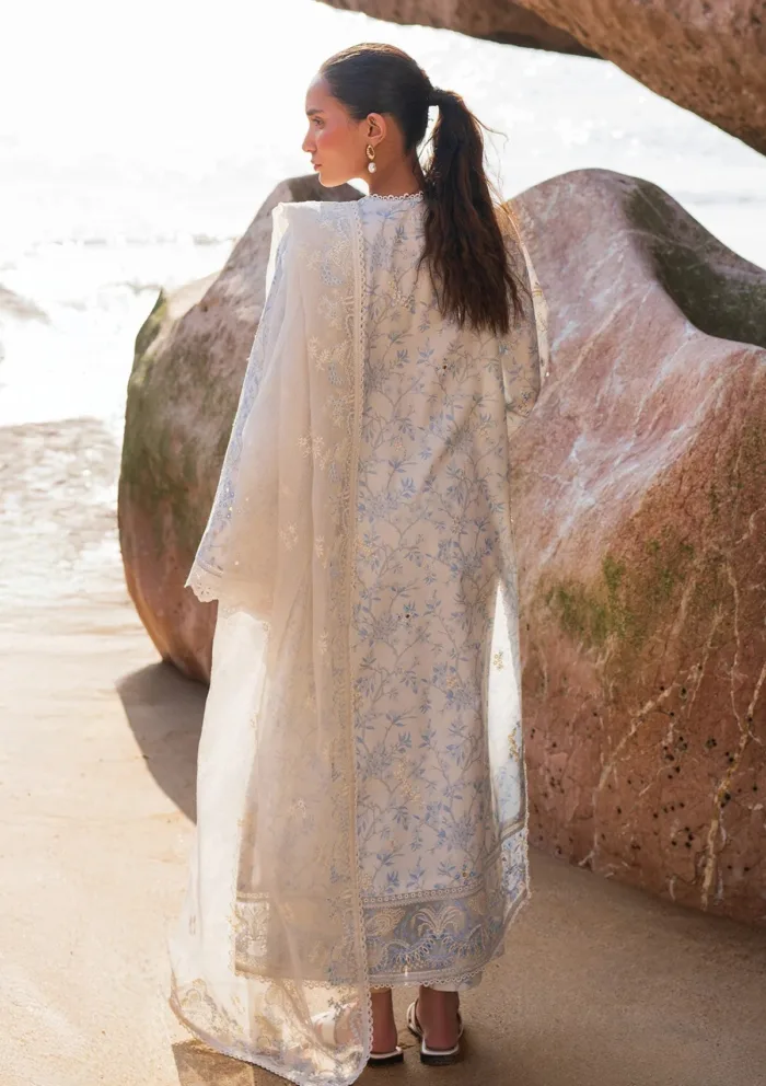 Afrozeh Summer Unstitched 25 Aes 03 Nerida Endless Luxury Lawn Collection - Image 2