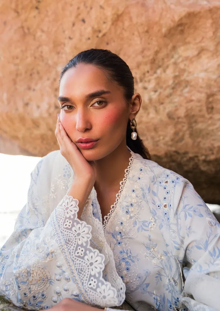 Afrozeh Summer Unstitched 25 Aes 03 Nerida Endless Luxury Lawn Collection - Image 4