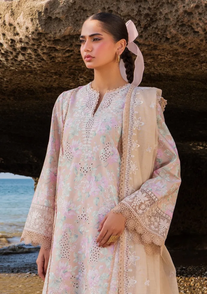 Afrozeh Summer Unstitched 25 AES 04 Zephyria Endless Luxury Lawn Collection - Image 3