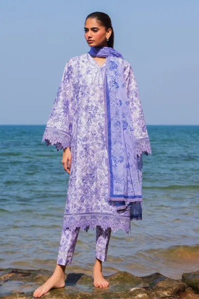 Afrozeh Summer Unstitched 25 AES 06 Verve