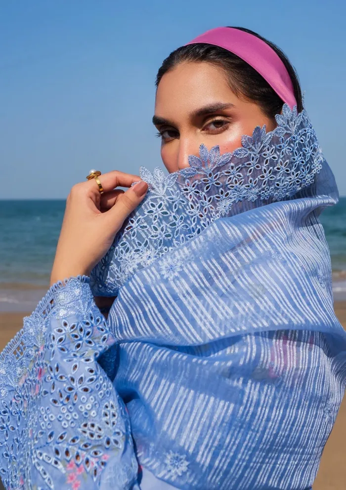 Afrozeh Summer Unstitched 25 Aes 07 Lior Endless Luxury Lawn Collection - Image 4