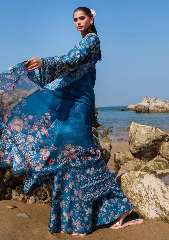Afrozeh Summer Unstitched 25 AES 08 Noa Endless Luxury Lawn Collection - Image 2