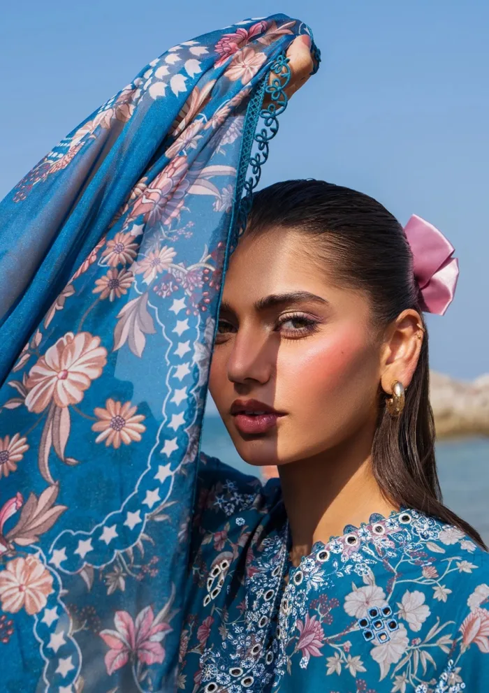 Afrozeh Summer Unstitched 25 AES 08 Noa Endless Luxury Lawn Collection - Image 3