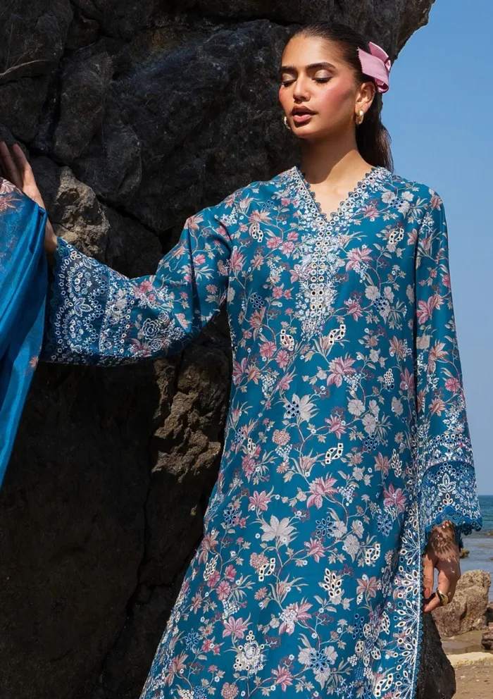 Afrozeh Summer Unstitched 25 AES 08 Noa Endless Luxury Lawn Collection - Image 4