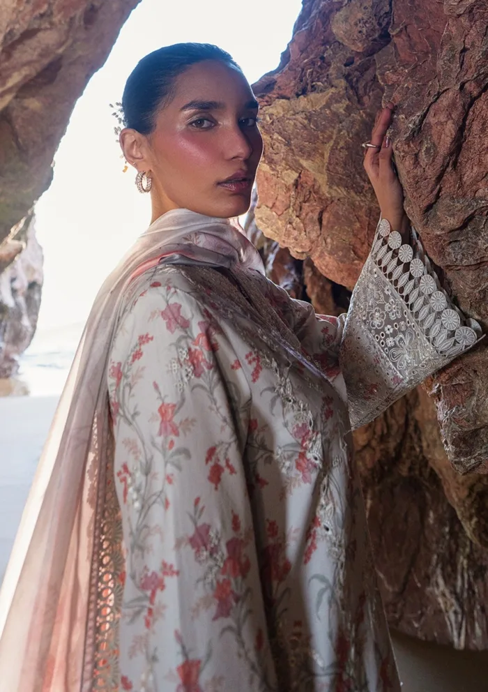 Afrozeh Summer Unstitched 25 AES 09 Nyssa Endless Luxury Lawn Collection - Image 4