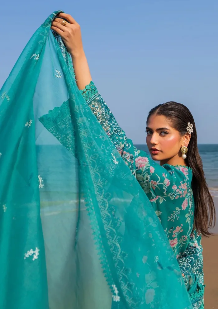 Afrozeh Summer Unstitched 25 AES 10 Plush Endless Luxury Lawn Collection - Image 4