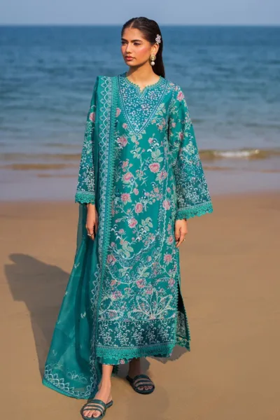 Afrozeh Summer Unstitched 25 AES 10 Plush