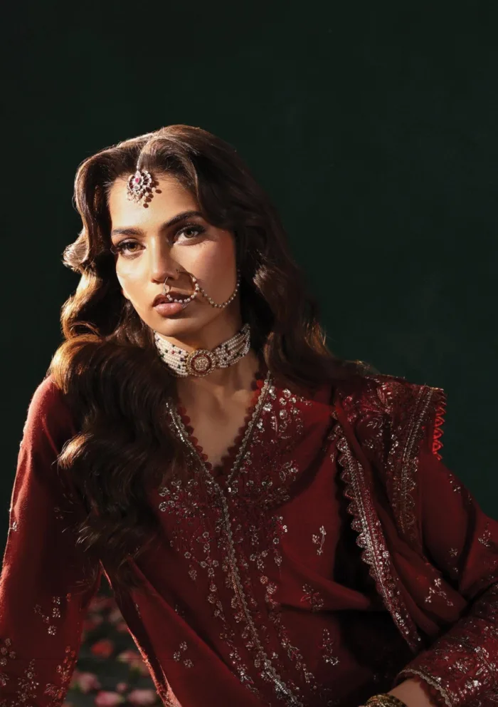 Afrozeh The Silk Edit AS V3 24 03 Tajdaar Divani Luxury Lawn Collection - Image 2