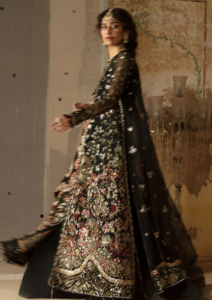 Afrozeh Wedding 24 Ahw 08 Meera Hayat Luxury Lawn Collection - Image 6