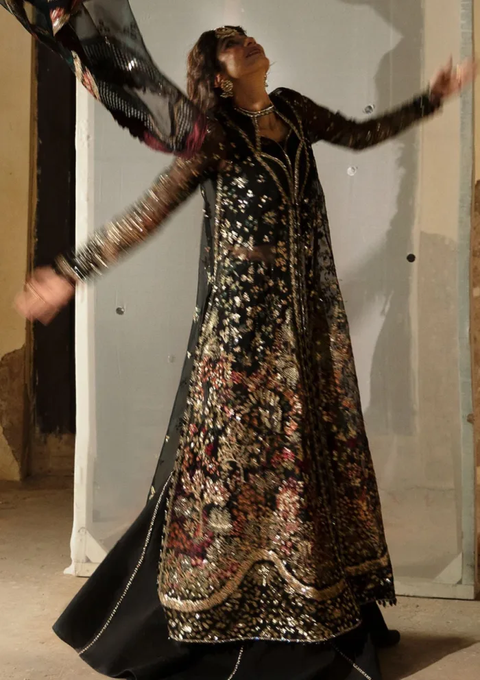 Afrozeh Wedding 24 Ahw 08 Meera Hayat Luxury Lawn Collection - Image 9