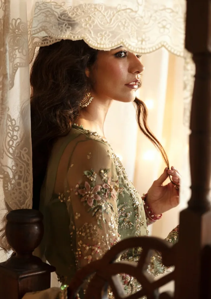 Afrozeh Wedding 24 AHW 813 Shreya Hayat Luxury Lawn Collection - Image 6