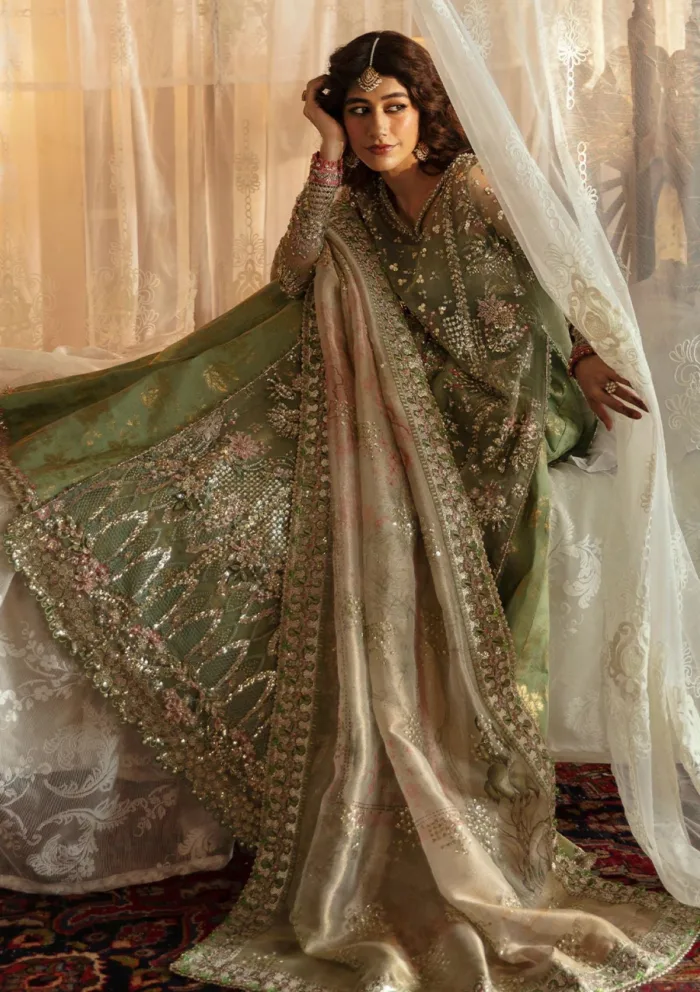 Afrozeh Wedding 24 AHW 813 Shreya Hayat Luxury Lawn Collection - Image 7