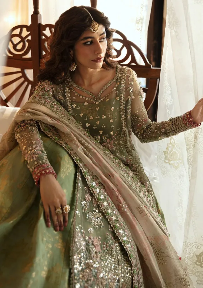 Afrozeh Wedding 24 AHW 813 Shreya Hayat Luxury Lawn Collection - Image 8