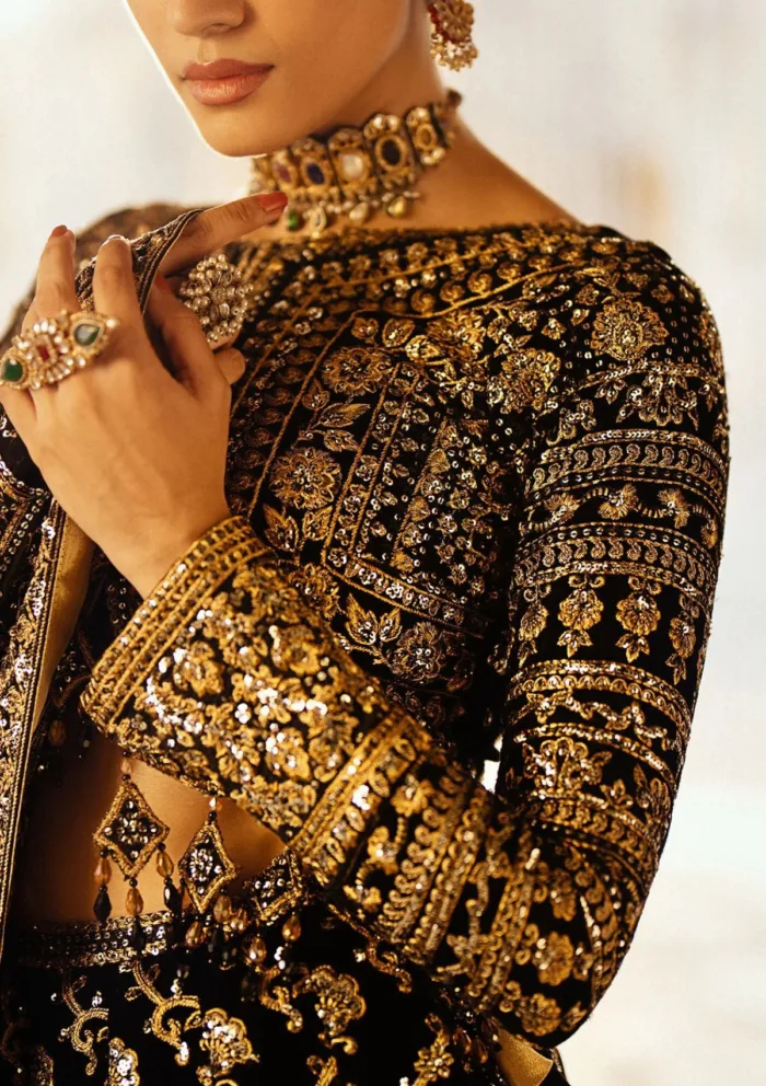 Aik Atelier LOOK 01 Dastoor Luxury Velvet Luxury Lawn Collection - Image 3