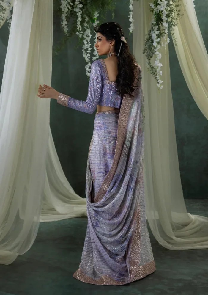 Aik Atelier Look 04 Sari Edit '24 Luxury Lawn Collection - Image 2