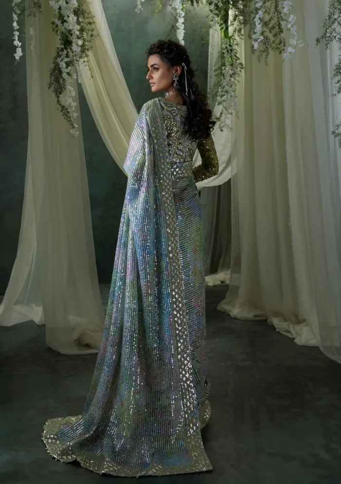 Aik Atelier LOOK 06 SARI EDIT '24 Luxury Lawn Collection - Image 2