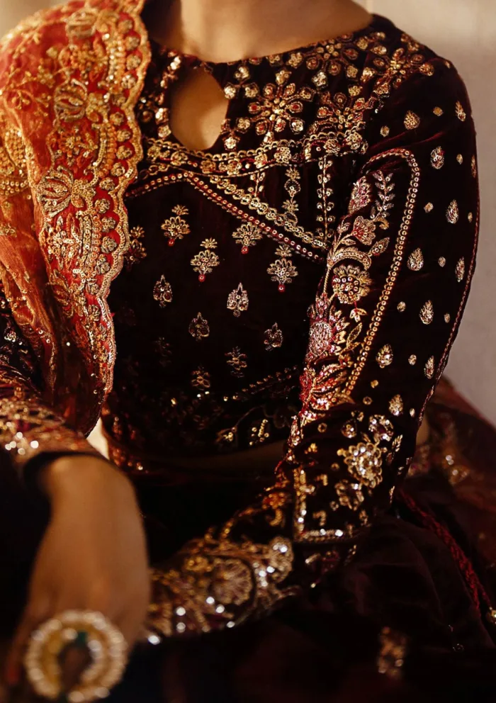 Aik Atelier LOOK 06 Dastoor Luxury Velvet Luxury Lawn Collection - Image 3
