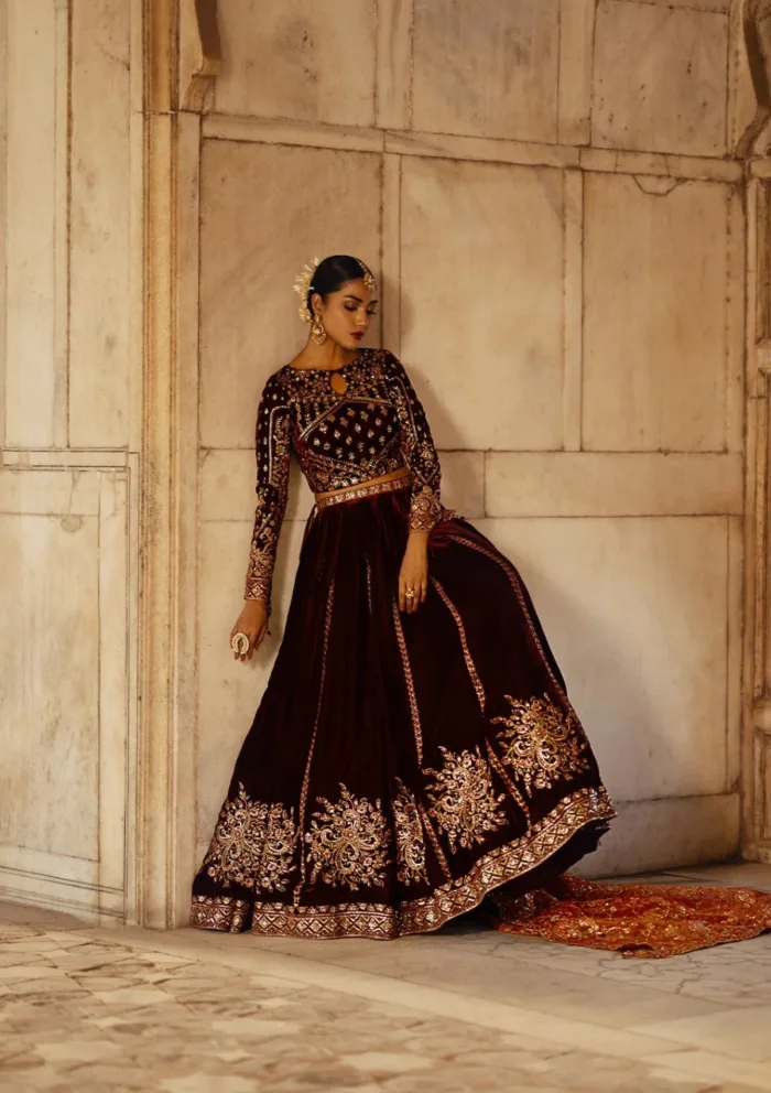 Aik Atelier LOOK 06 Dastoor Luxury Velvet Luxury Lawn Collection - Image 4
