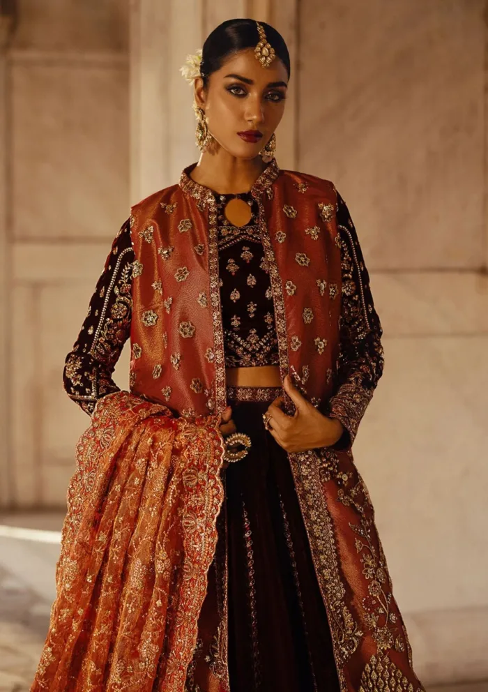 Aik Atelier LOOK 06 Dastoor Luxury Velvet Luxury Lawn Collection - Image 5
