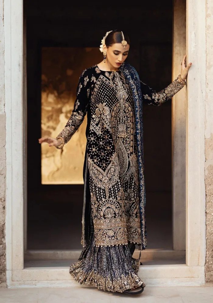 Aik Atelier LOOK 07 Dastoor Luxury Velvet Luxury Lawn Collection - Image 5