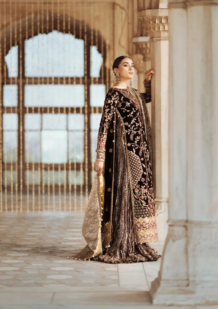 Aik Atelier LOOK 09 Dastoor Luxury Velvet Luxury Lawn Collection - Image 4