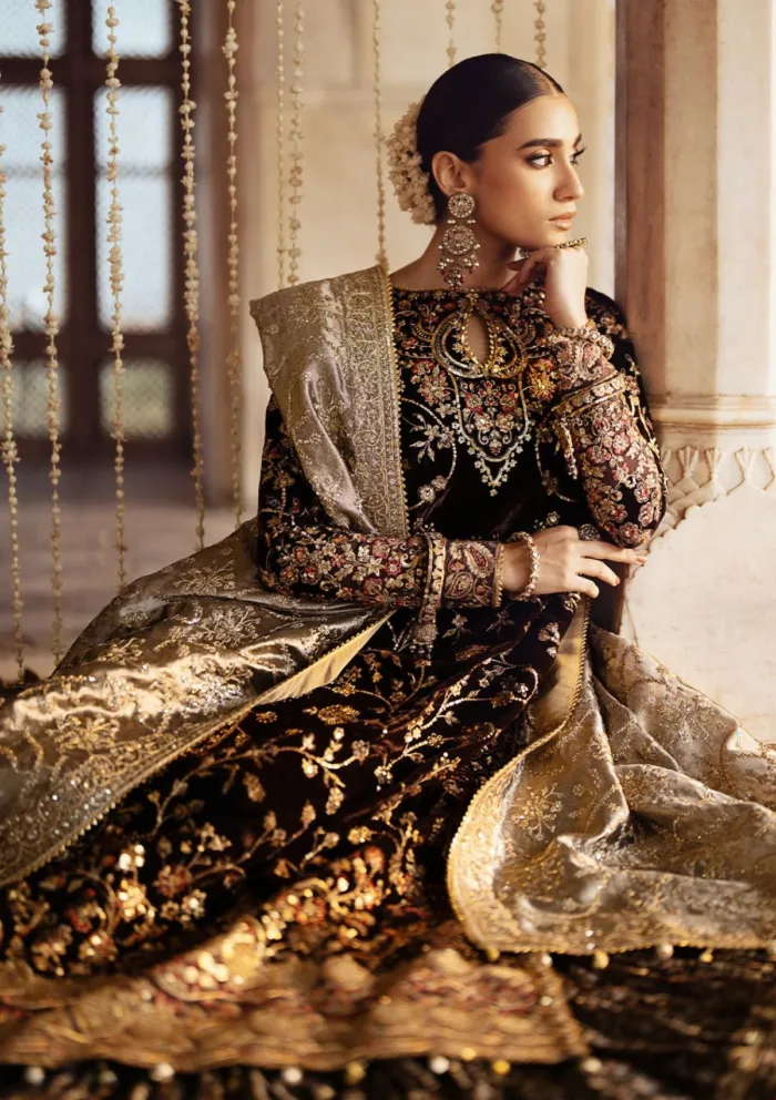 Aik Atelier LOOK 09 Dastoor Luxury Velvet Luxury Lawn Collection - Image 6