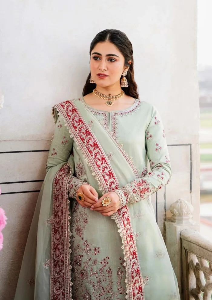 Akbar Aslam AAS24 1505 Zari Shadmani Luxury Lawn Collection - Image 2