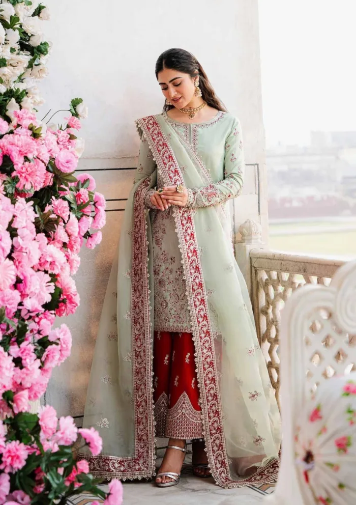 Akbar Aslam AAS24 1505 Zari Shadmani Luxury Lawn Collection - Image 3