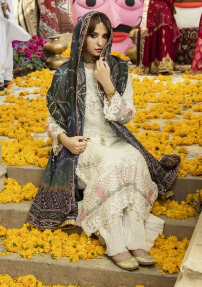 Al Zohaib AZ 02 Bandhani "The Tales of Jaipur" Luxury Lawn Collection - Image 4