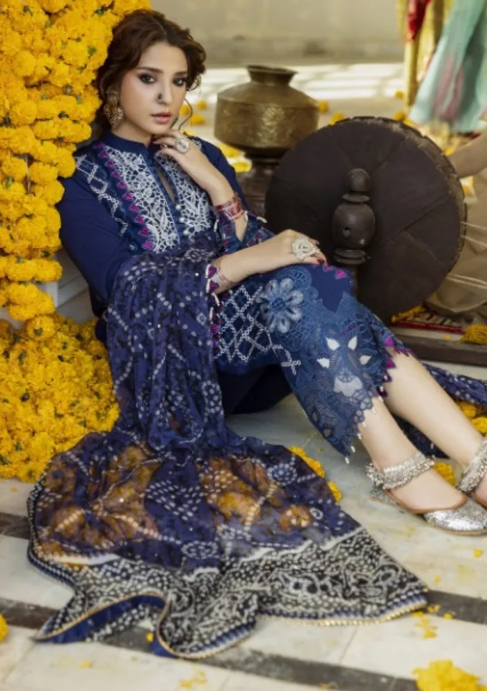 Al Zohaib AZ 03 Bandhani "The Tales of Jaipur" Luxury Lawn Collection - Image 4