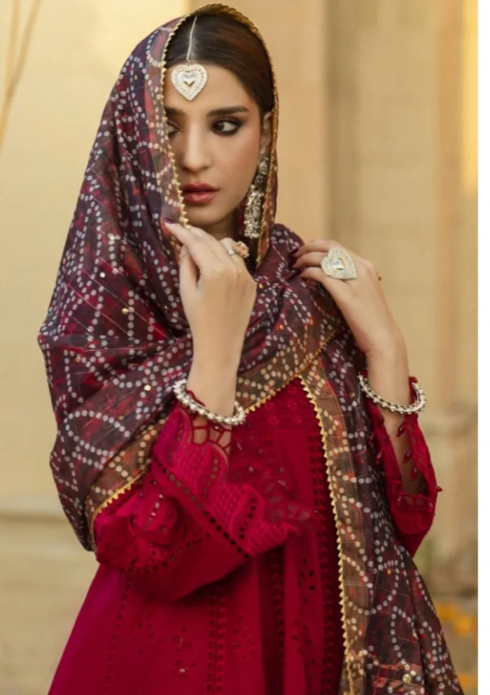 Al Zohaib AZ 04 Bandhani "The Tales of Jaipur" Luxury Lawn Collection - Image 3