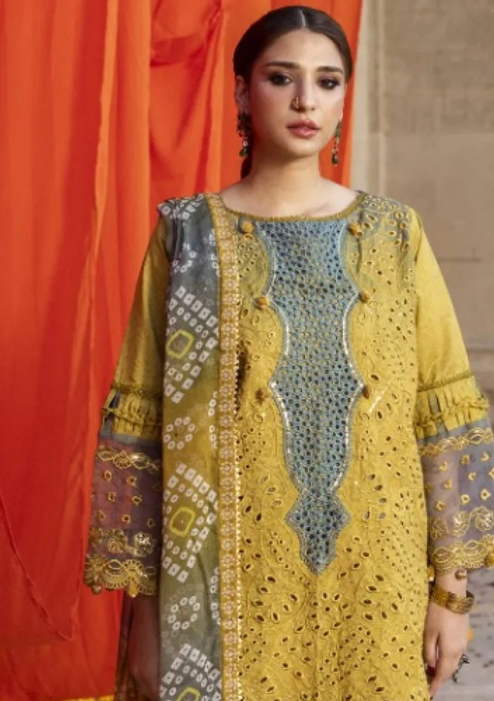 Al Zohaib AZ 08 Bandhani "The Tales of Jaipur" Luxury Lawn Collection - Image 2