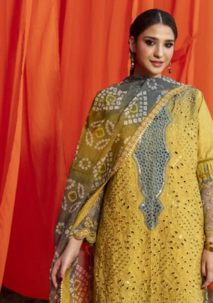Al Zohaib AZ 08 Bandhani "The Tales of Jaipur" Luxury Lawn Collection - Image 3