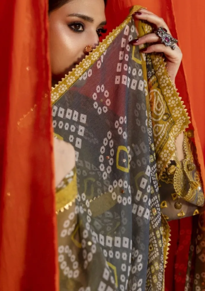 Al Zohaib AZ 08 Bandhani "The Tales of Jaipur" Luxury Lawn Collection - Image 4