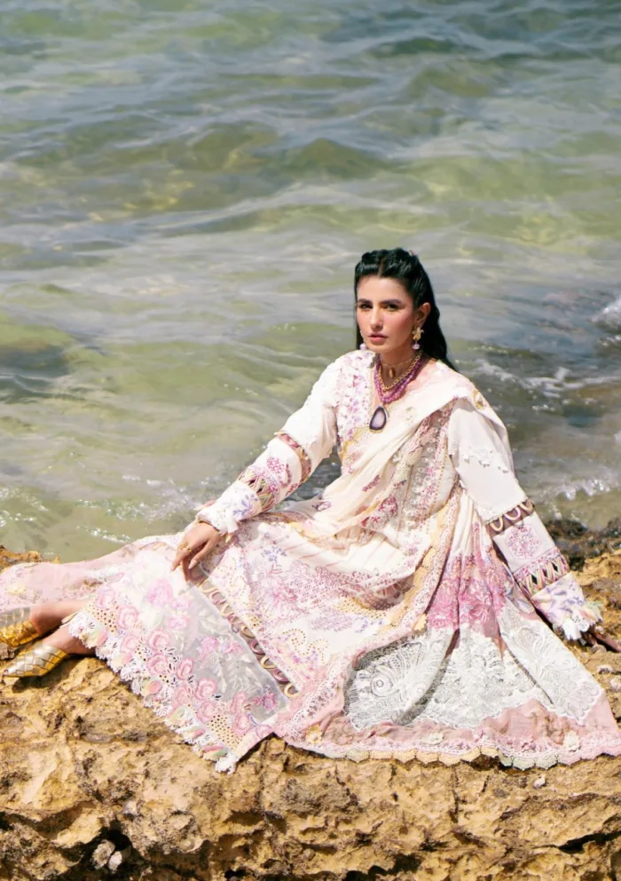 Alif ADL25 01 Wave Dastan Luxury Luxury Lawn Collection - Image 2