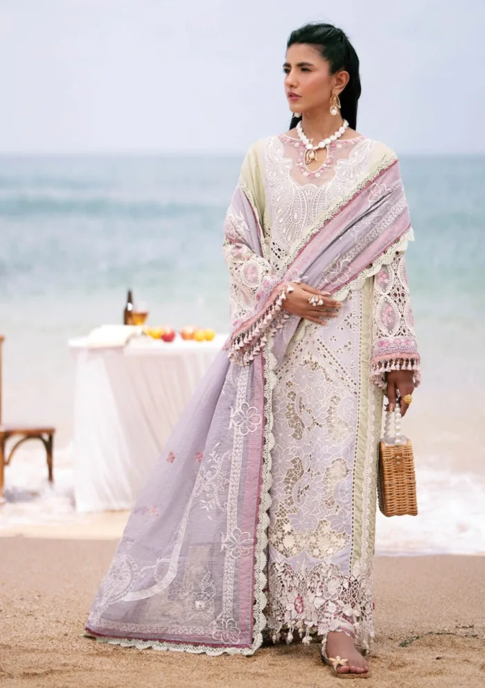 Alif ADL25 01 Wave Dastan Luxury Luxury Lawn Collection - Image 5