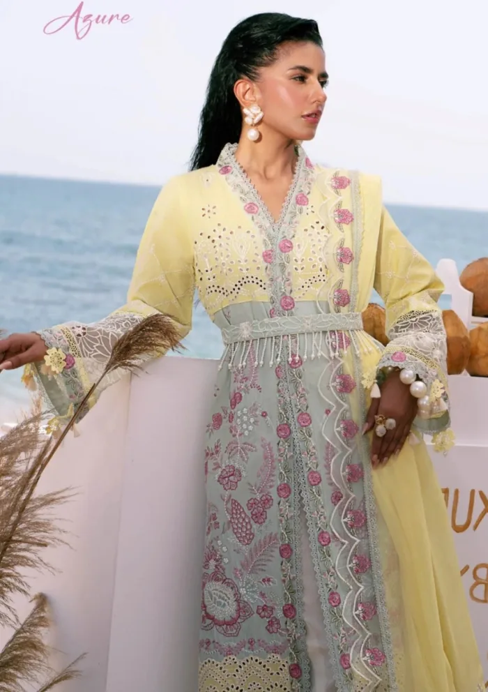 Alif ADL25 03 Azure Dastan Luxury Luxury Lawn Collection - Image 6