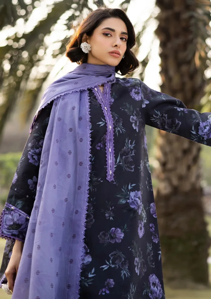 Alizeh AF PL 6028 Bluebell Sheen Prints 25 Luxury Lawn Collection - Image 3