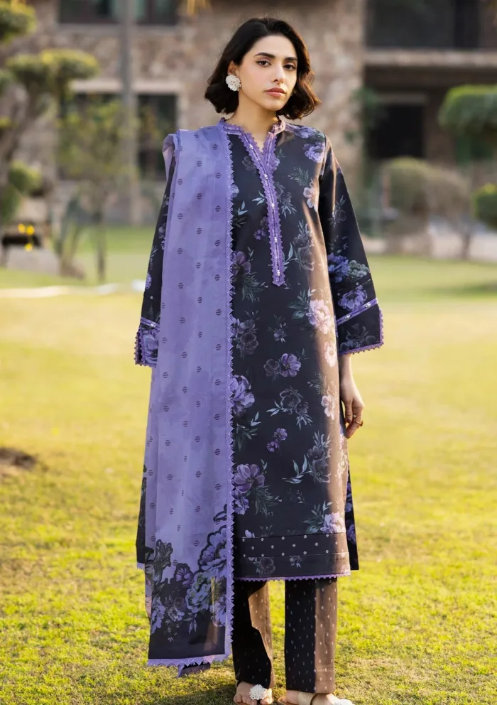 Alizeh AF PL 6028 Bluebell Sheen Prints 25 Luxury Lawn Collection - Image 4