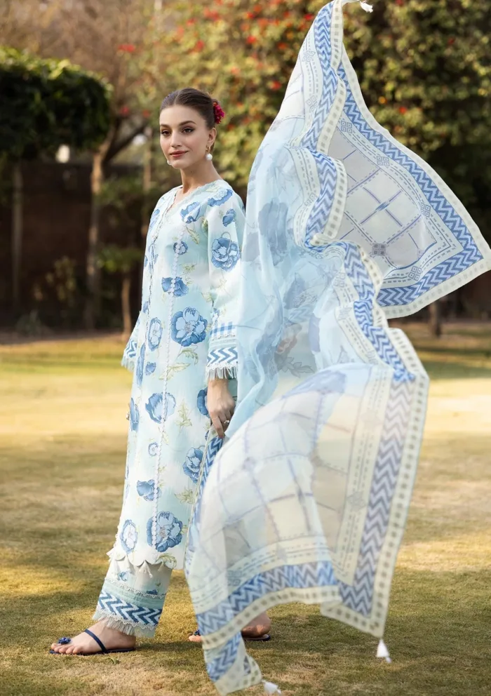 Alizeh AF PL 6031 Laya Sheen Prints 25 Luxury Lawn Collection - Image 3