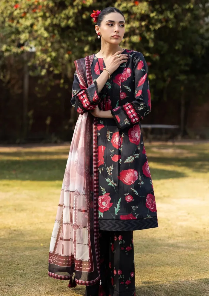 Alizeh Af Pl 6032 Somber Sheen Prints 25 Luxury Lawn Collection - Image 4