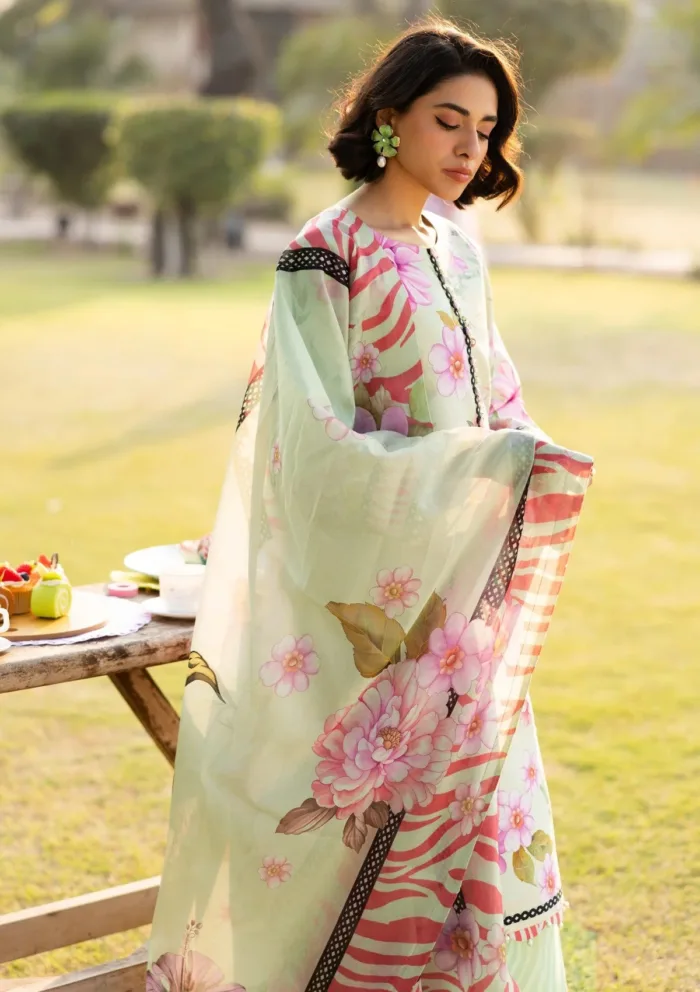 Alizeh AF PL 6034 Cleo Sheen Prints 25 Luxury Lawn Collection - Image 4
