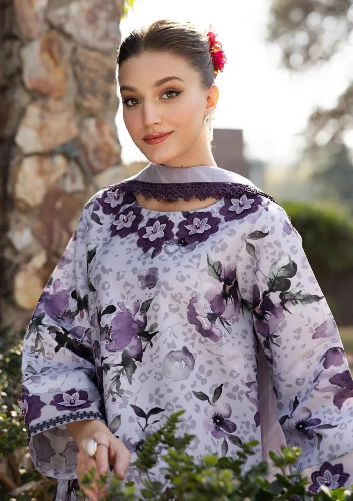 Alizeh AF PL 6041 Maylan Sheen Prints 25 Luxury Lawn Collection - Image 3