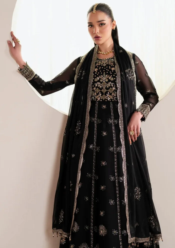 Alizeh Eid Edit 25 Vol 4 D 4030 Noir Reena Luxury Lawn Collection - Image 3