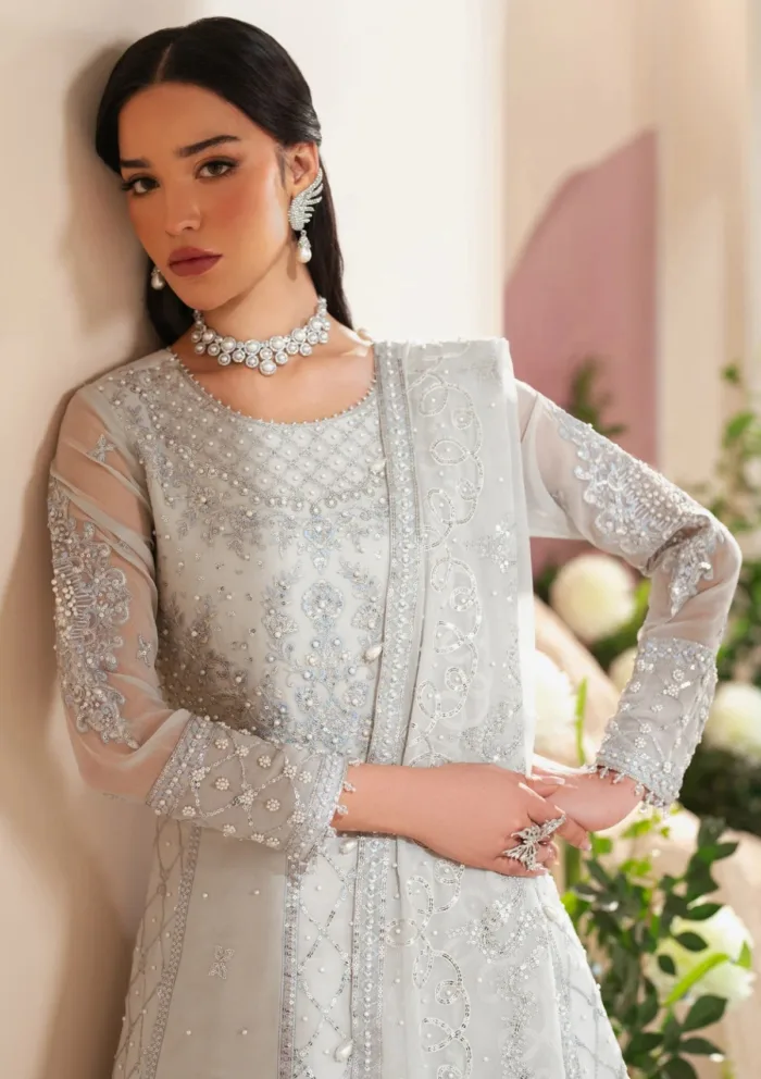 Alizeh Eid Edit 25 Vol 4 D 4032 Musk Reena Luxury Lawn Collection - Image 3