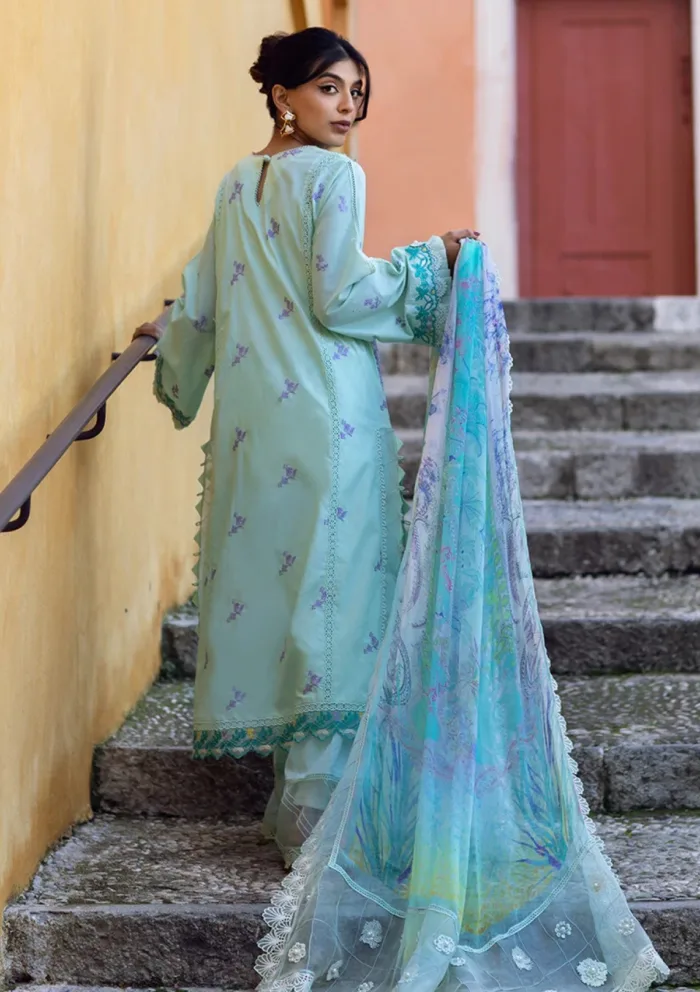 Ansab Jahangir Luxury 25 AJ LL 25 02 Misty Jade Zoha Luxury Lawn Collection - Image 3