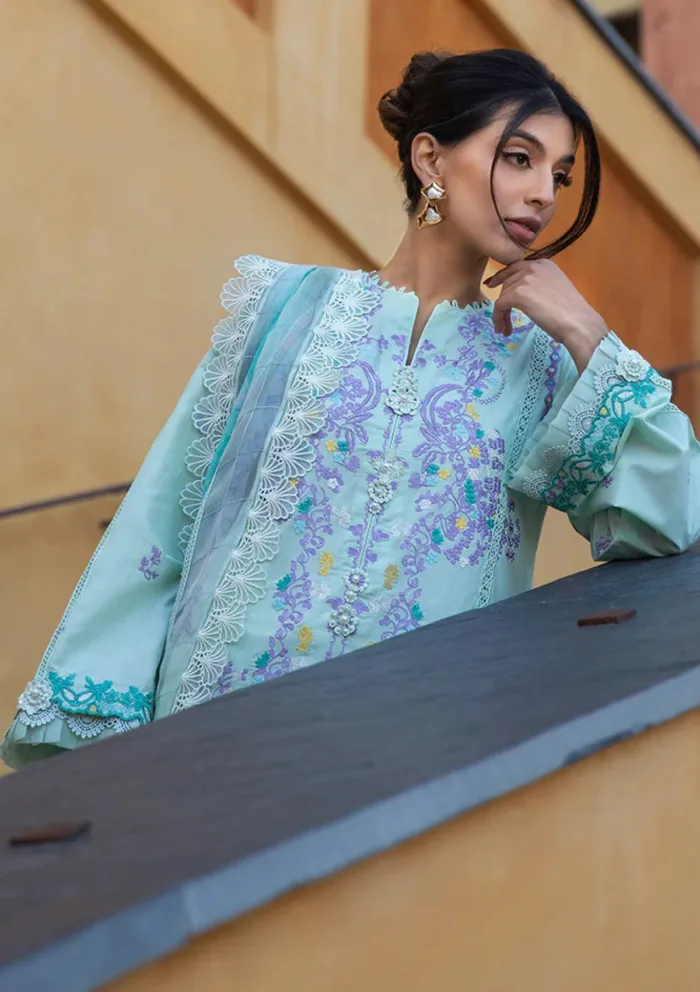 Ansab Jahangir Luxury 25 AJ LL 25 02 Misty Jade Zoha Luxury Lawn Collection - Image 5