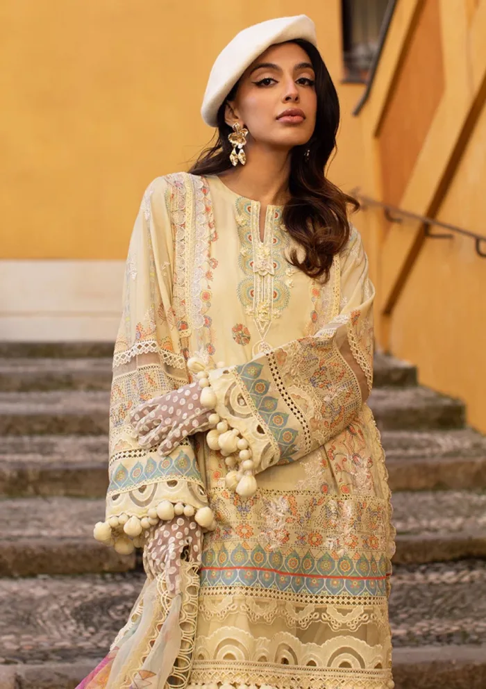 Ansab Jahangir Luxury 25 AJ LL 25 03 Mangosteen Zoha Luxury Lawn Collection - Image 5