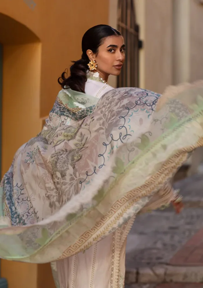 Ansab Jahangir Luxury 25 AJ LL 25 07 Baby ‚‚s Breath Zoha Luxury Lawn Collection - Image 6